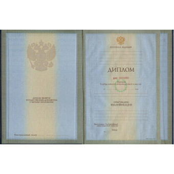 Диплом для иностранцев 1997-2013, образец